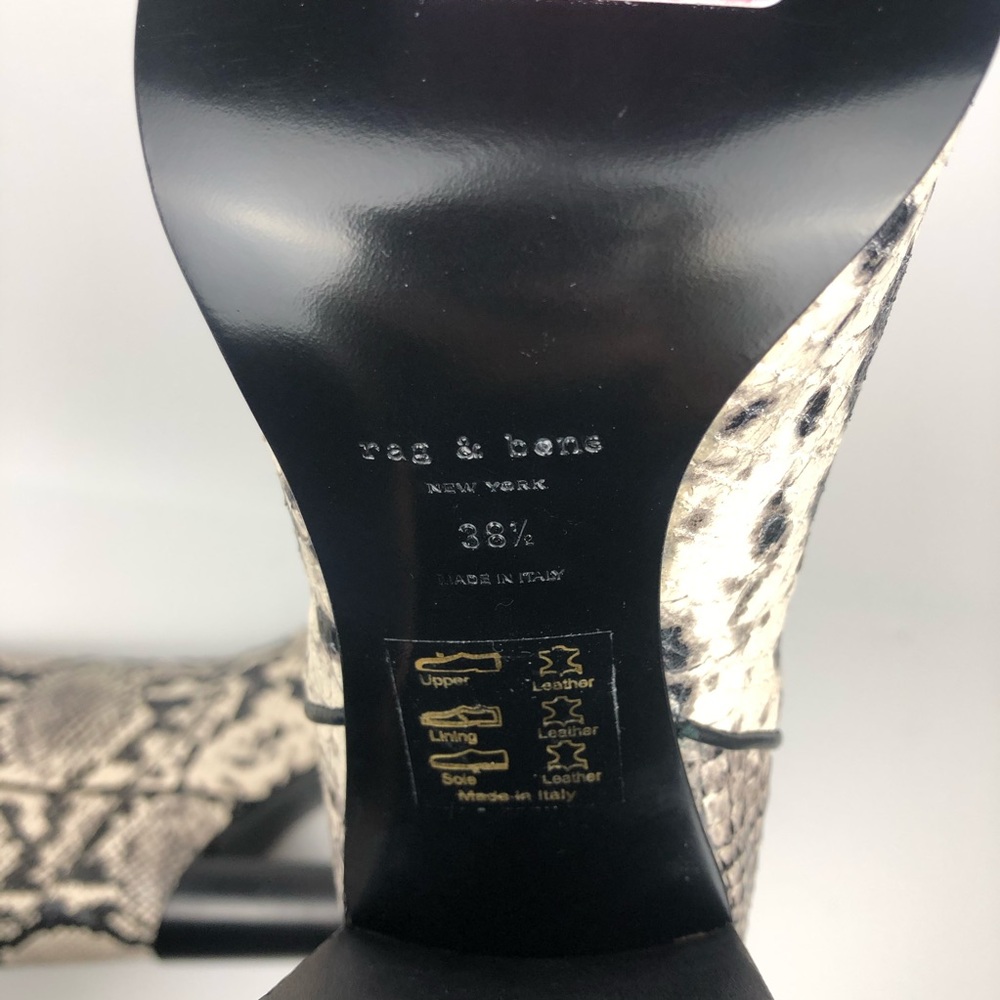 Rag & Bone Aslen Tall Snake Print Leather Boot - Picture 7 of 7